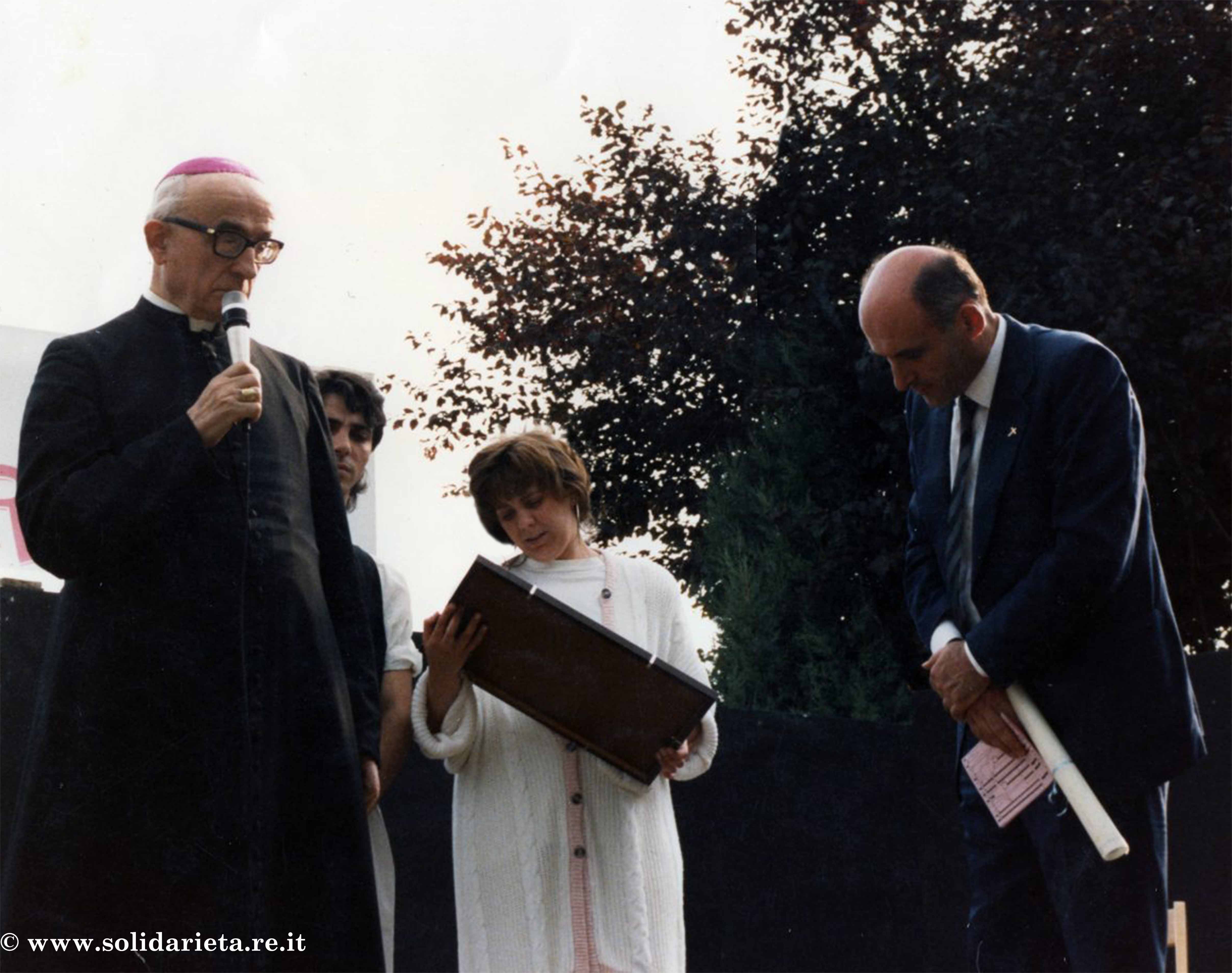 Mgr. Gilberto Baroni met don Giuseppe Dossetti